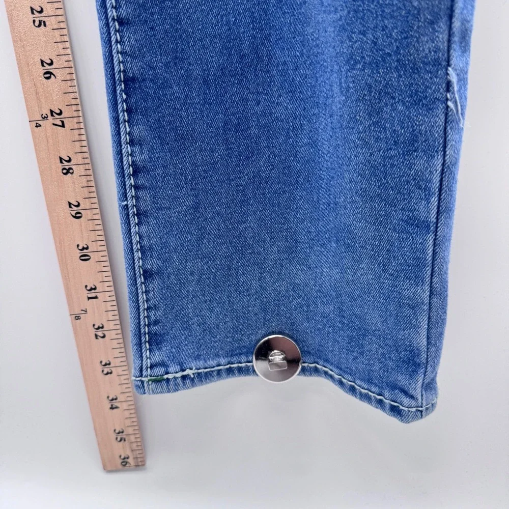 True Religion Ricky Big T Flap Jeans Mens 30 Light Pacific Wash New